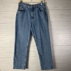 Harper Heritage Jeans Francesca's Women's 28 Embroidered Hearts Medium Wash Blue